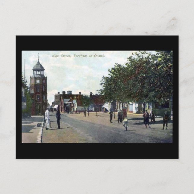 Tarjeta postal antigua - Burnham-on-Crouch, Essex (Anverso)