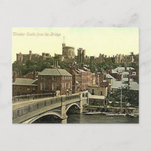 Tarjeta postal antigua - Castillo de Windsor