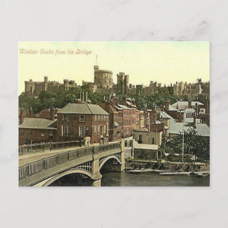 Tarjeta postal antigua - Castillo de Windsor