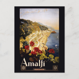 Tarjeta postal antigua de Amalfi Italia
