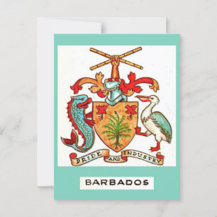 Tarjeta postal antigua de Barbados