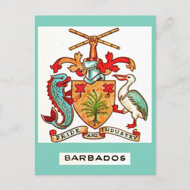 Tarjeta Postal Antigua de Barbados (Anverso)