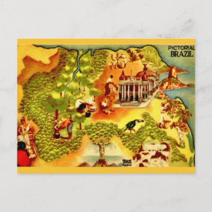 Tarjeta postal antigua de Brasil