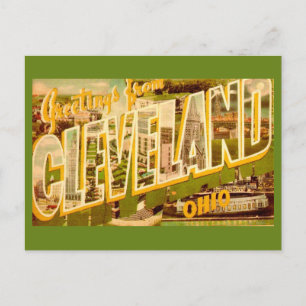Tarjeta postal antigua de Cleveland Ohio