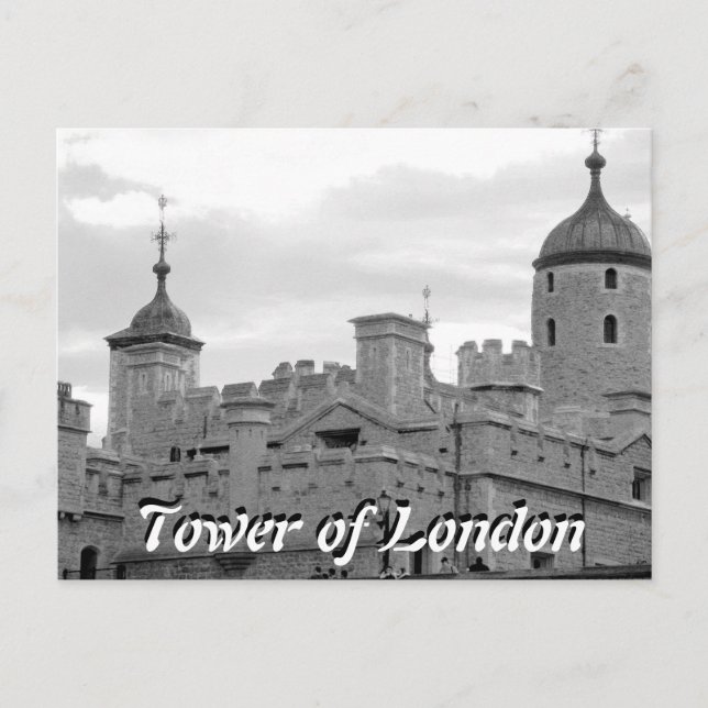 Tarjeta postal antigua de la Torre de Londres (Anverso)