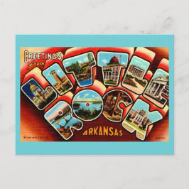 Tarjeta postal antigua de Little Rock Arkansas 