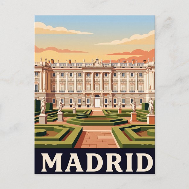 Tarjeta Postal Antigua de Madrid (Anverso)