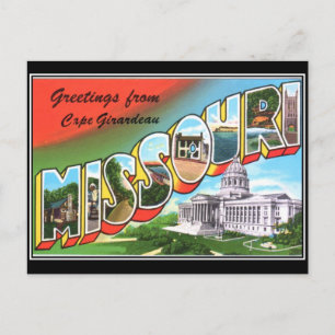 Tarjeta postal antigua de Missouri