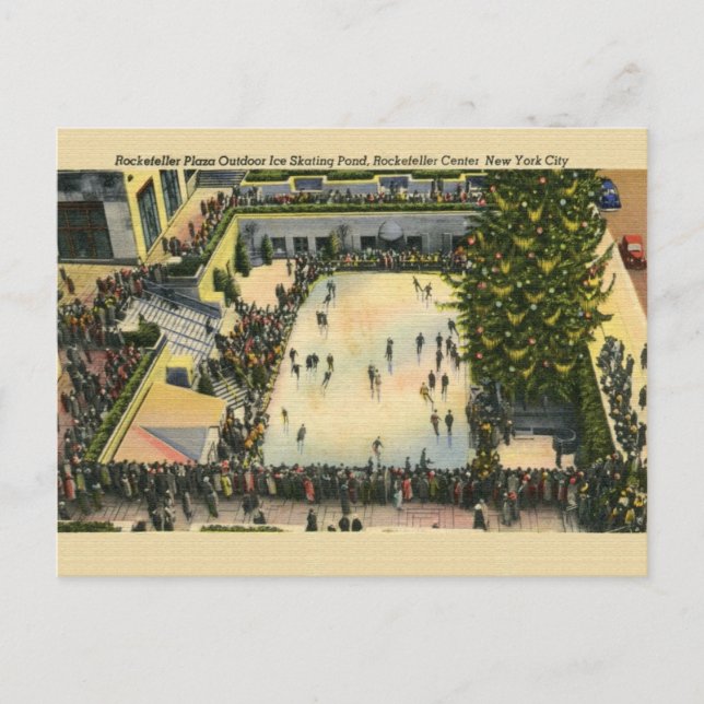 Tarjeta postal antigua de Nueva York (Anverso)