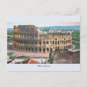 Tarjeta postal antigua de Roma