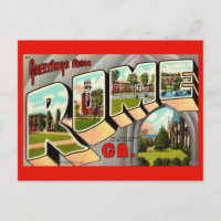 Tarjeta postal antigua de Rome Georgia