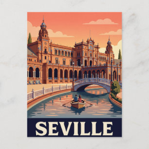 Tarjeta postal antigua de Sevilla