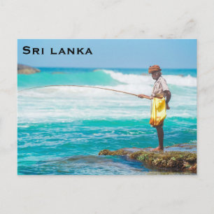 Tarjeta postal antigua de Sri Lanka para agregar v