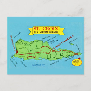 Tarjeta postal antigua de St Croix
