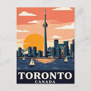 Tarjeta Postal Antigua de Toronto Canadá