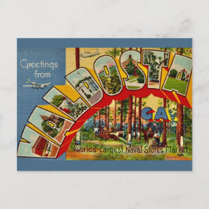 Tarjeta postal antigua de Valdosta Georgia