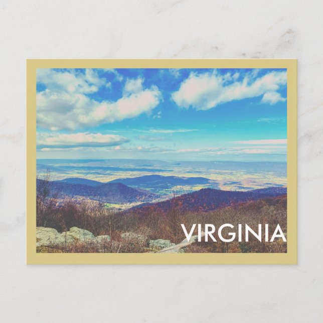 Tarjeta postal antigua de Virginia (Anverso)