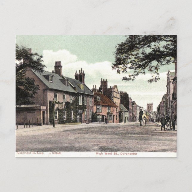 Tarjeta postal antigua - Dorchester, Dorset (Anverso)
