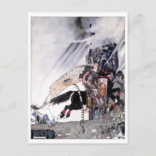 Tarjeta postal antigua East of the Sun West of the (Anverso)