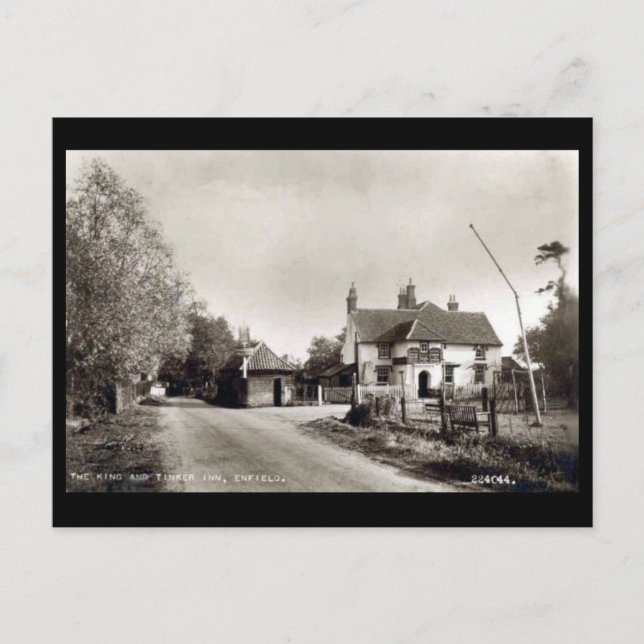 Tarjeta postal antigua - Enfield, Londres (Anverso)
