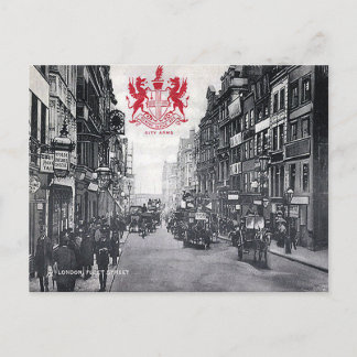 Tarjeta postal antigua - Fleet Street, Londres