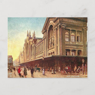 Tarjeta postal antigua - Gare du Nord, París