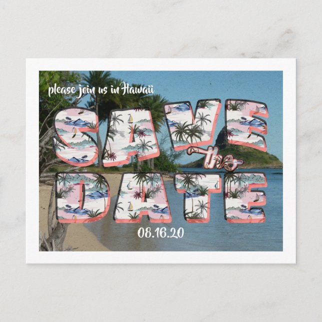 Tarjeta Postal Antigua | Guarde la Fecha (Anverso)