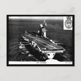 Tarjeta postal antigua - HMS Victorious