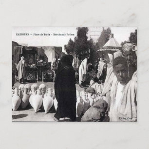 Tarjeta postal antigua - Kairouan, Túnez