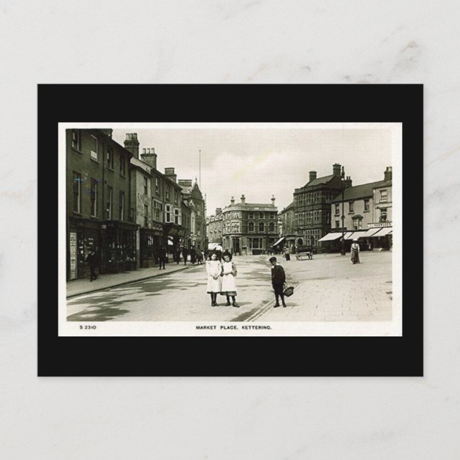 Tarjeta postal antigua, Kettering (Anverso)