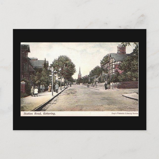 Tarjeta postal antigua, Kettering (Anverso)