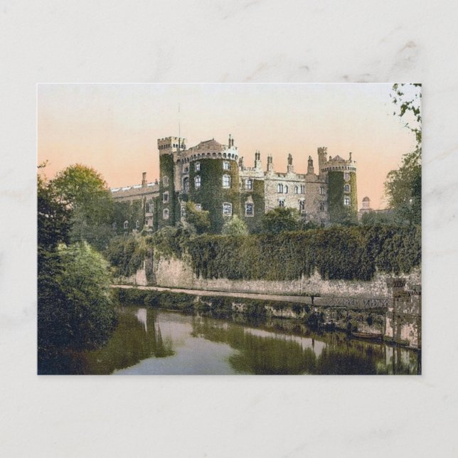 Tarjeta postal antigua KRW Kilkeny Castle Ireland (Anverso)