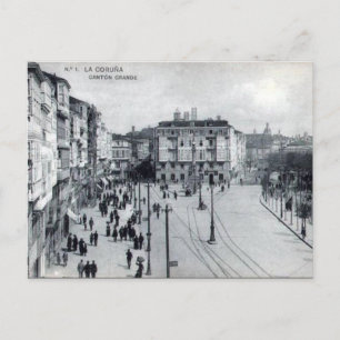 Tarjeta postal antigua - La Coruña, España