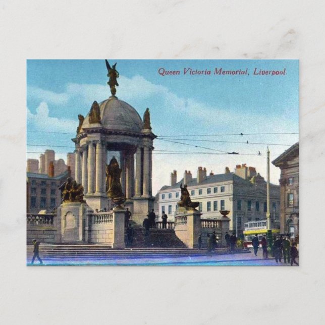 Tarjeta postal antigua - Liverpool (Anverso)