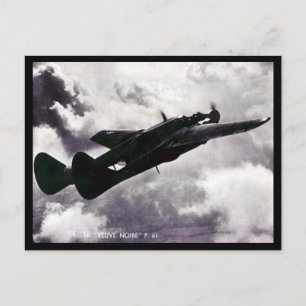 Tarjeta postal antigua - Northrop P-61 Black Widow