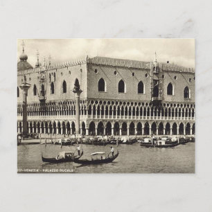Tarjeta postal antigua - Palazzo Ducale, Venezia