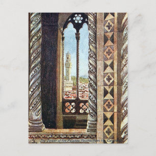 Tarjeta postal antigua - Palazzo Vecchio, Florenci