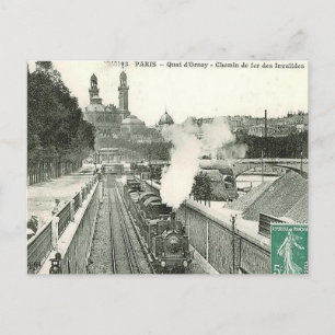 Tarjeta postal antigua - París, Quai d'Orsay