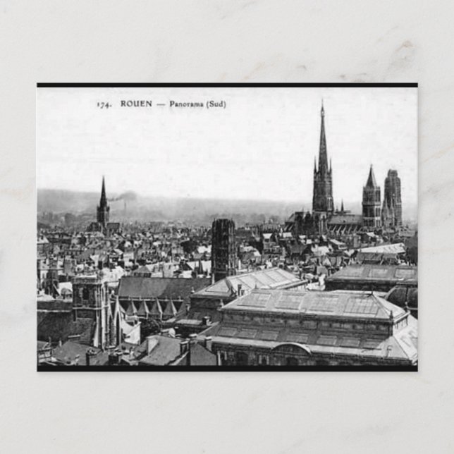Tarjeta postal antigua - Rouen, Seine Maritime (Anverso)