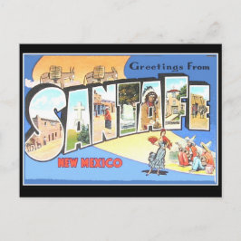 Tarjeta postal antigua Santa Fe