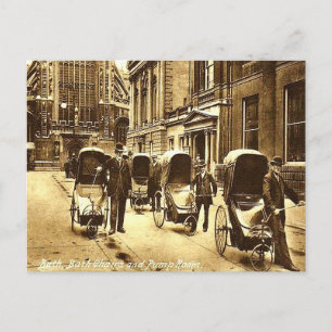 Tarjeta postal antigua - Sillas de Bath, Bath