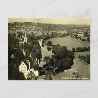 Tarjeta postal antigua - Stratford-upon-Avon desde