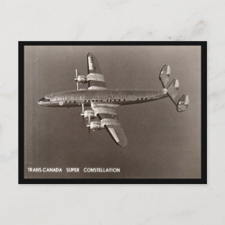 Tarjeta postal antigua - Super Constellation