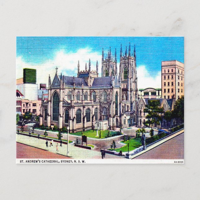 Tarjeta postal antigua - Sydney, Nueva Gales del S (Anverso)