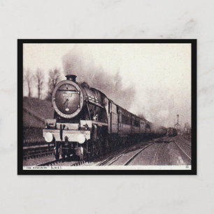 Tarjeta postal antigua - Tren LMS "The Mancunian"