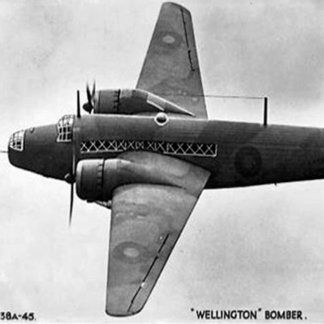 Tarjeta postal antigua - Un bombardero Vickers Wel