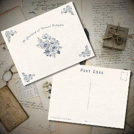Tarjeta Postal Antigua Victoriana de Primavera