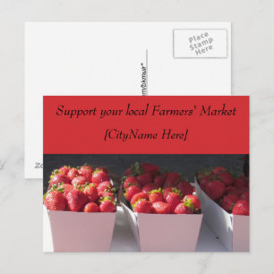 Tarjeta postal - Apoya el mercado de agricultores