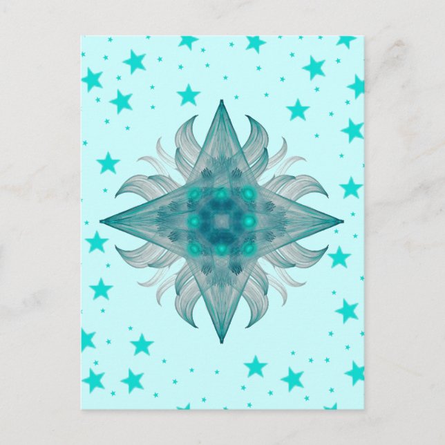Tarjeta postal Aquarius Star (Anverso)