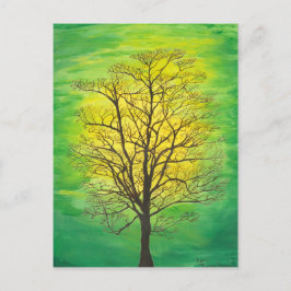 Tarjeta postal - Árbol verde